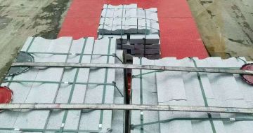 兰州 芝麻白仿形加直形路沿石出货日常