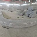 兰州 芝麻白异形坐凳，自然面光面弧形加工