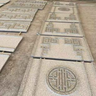 兰州 白麻花岗岩外墙立面雕刻板