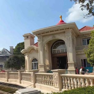 兰州 黄金麻花岗岩欧式别墅