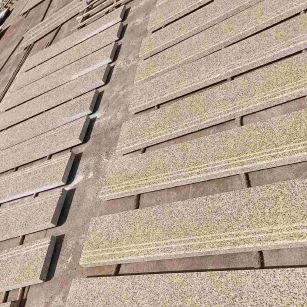 兰州 黄金麻花岗岩光面楼梯踏步