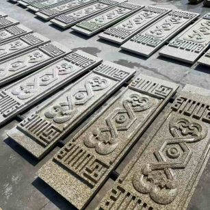 兰州 黄金麻花岗岩外墙雕刻板