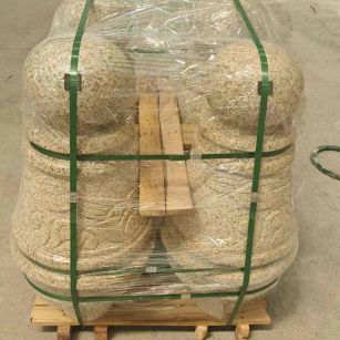 兰州 黄金麻异形定制雕花——棒棒糖挡车柱