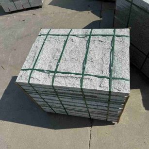 兰州 白麻花岗岩石材自然面蘑菇石成品