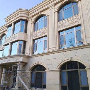 兰州 黄金麻花岗岩别墅外墙干挂