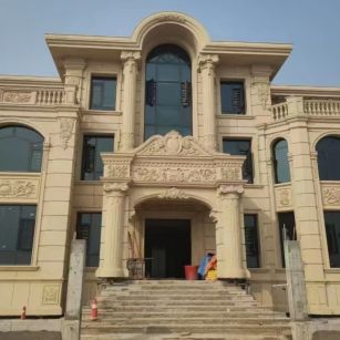 兰州 黄金麻花岗岩别墅外墙干挂