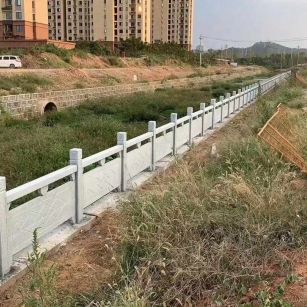 兰州 白麻河道栏杆效果展示图