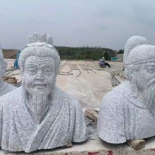 兰州 白麻花岗岩石材人物立体雕刻