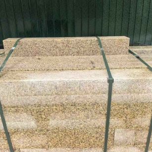 兰州 黄金麻花岗岩石材机切面栏杆料半成品