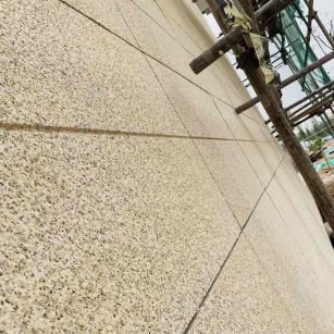 兰州 黄金麻花岗岩荔枝面外墙干挂石材效果示例