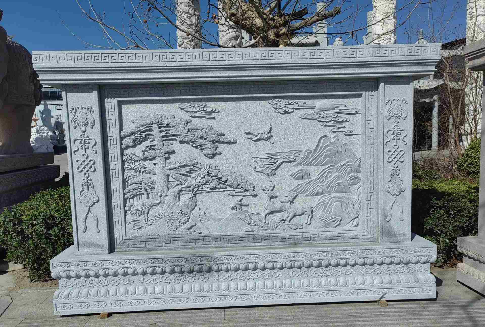 兰州 芝麻白大型照壁，屏风，影壁