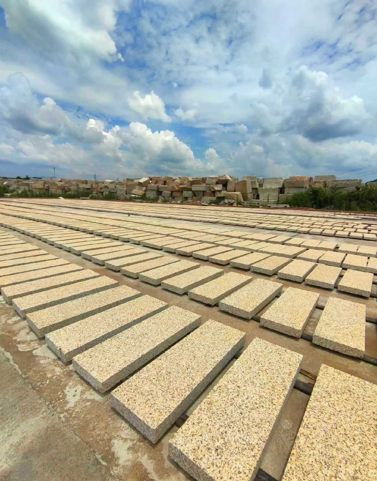 兰州 黄金麻荔枝面花岗岩石材地铺石防护中