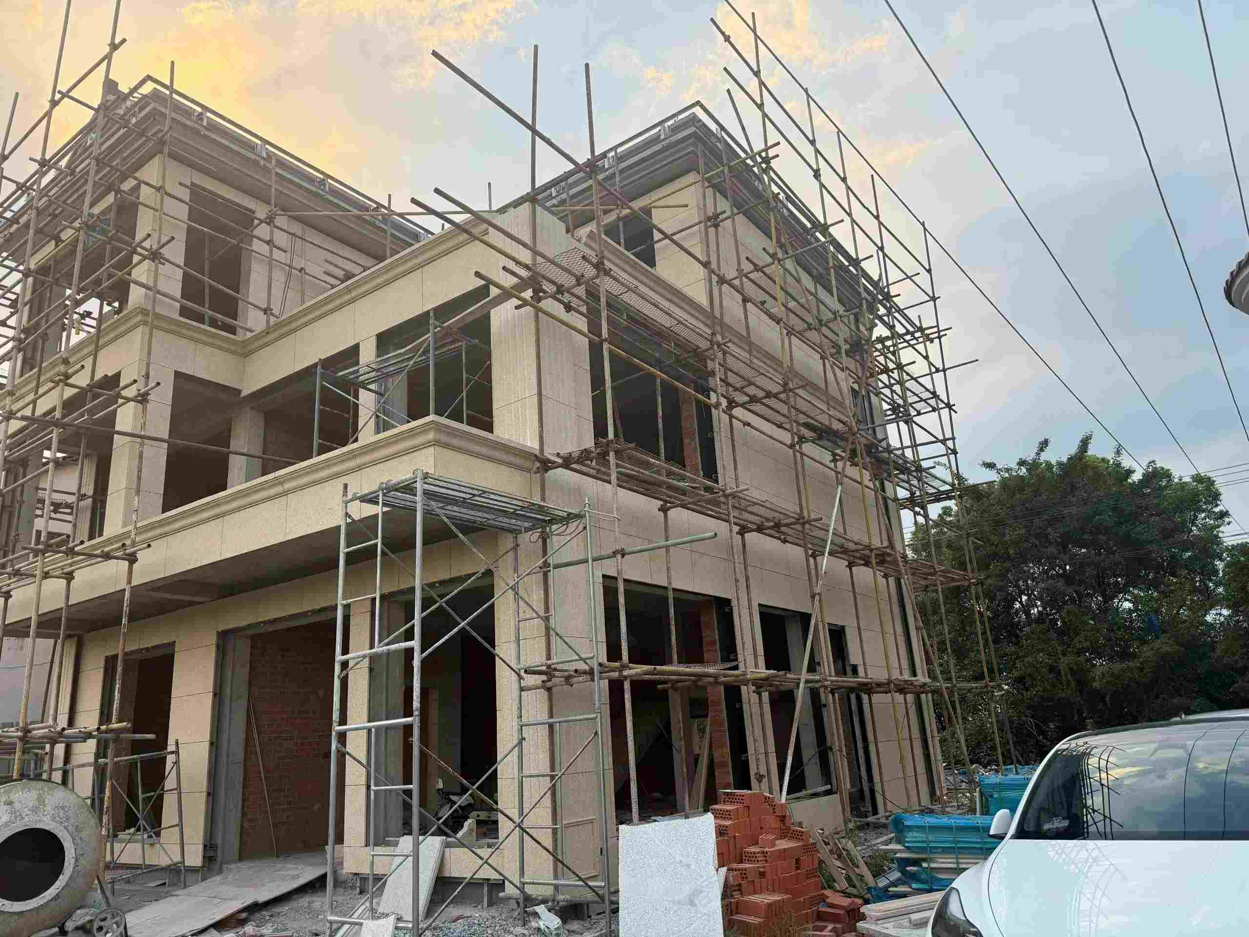 兰州 黄金麻荔枝面花岗岩外墙干挂