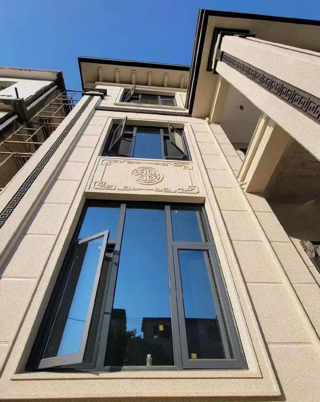 兰州 黄金麻荔枝面别墅外墙干挂效果展示