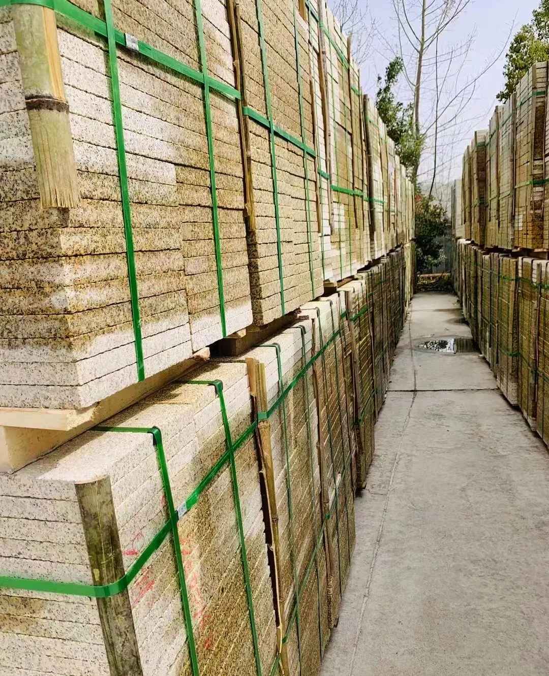 兰州 黄金麻花岗岩荔枝面地铺石