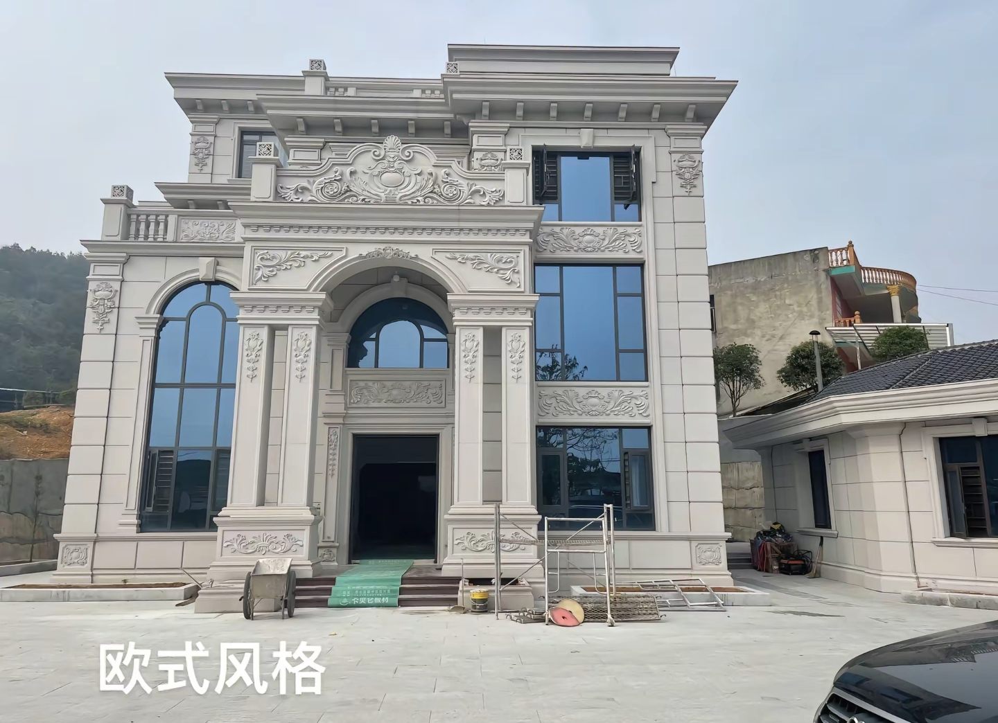 兰州 白麻花岗岩别墅外墙干挂