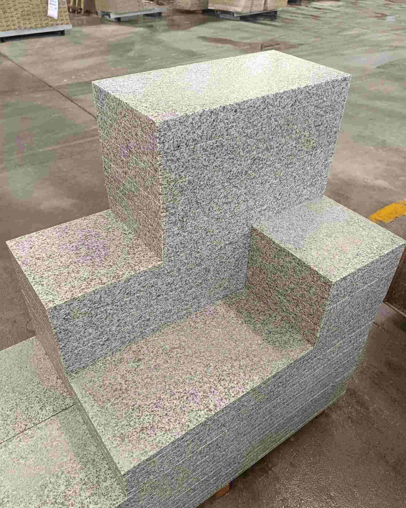 兰州 白麻花岗岩荔枝面地铺石