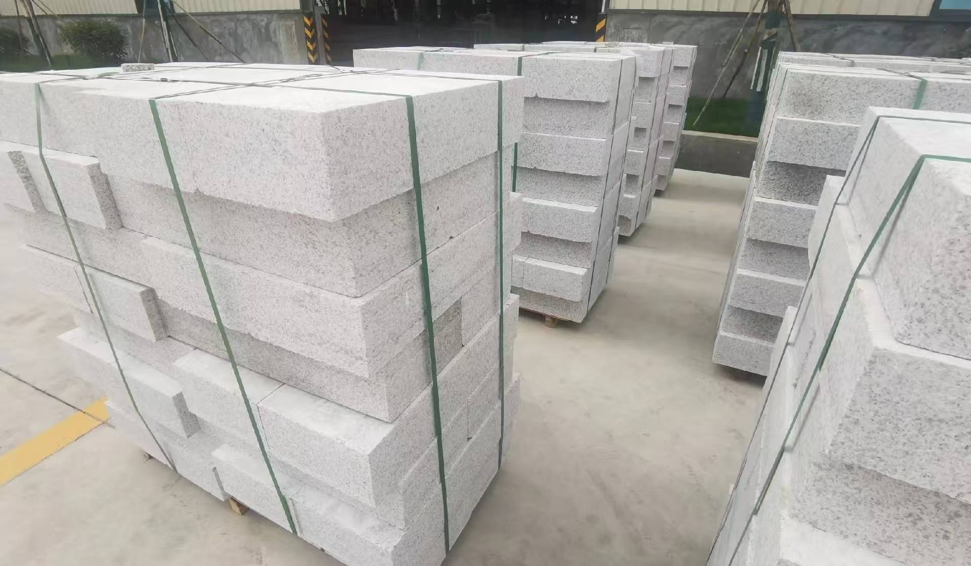 兰州 白麻花岗岩路沿石，立缘石，平缘石，路牙石，道牙石，马路牙子等